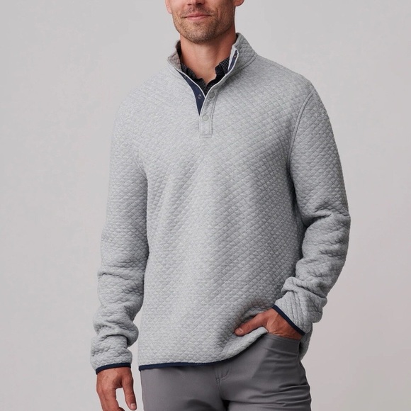 RHÔNE men's Gramercy Pullover Quilted mid-layer perfection